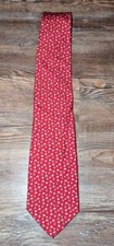 Vineyard Vines Martha's Vineyard red golf theme 100 silk mens neck tie