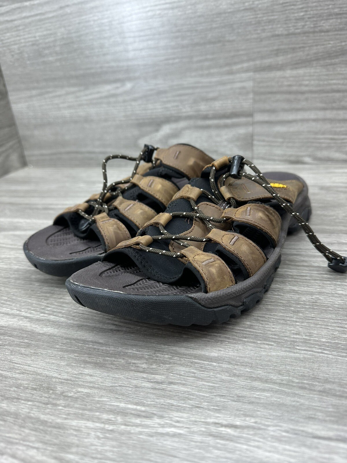 Sandali sportivi KEEN da uomo Targhee 3 dita chi escursionismo bisonte marrone pacciamatura taglia 11