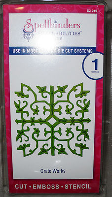 Spellbinders  Shapeabilities Die D-Lites   Stanz-u. Prägeschablone ''Grate Works''