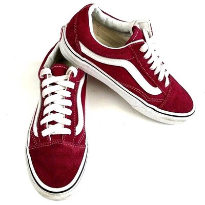 maroon vans low