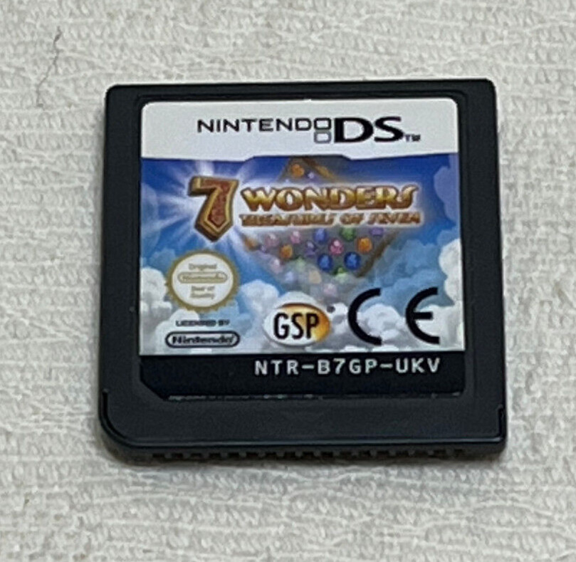 7 WONDERS : Treasures Of Seven Nintendo DS Game Cartridge - In Vgc