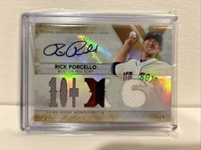 Rick Porcello 2015 TOPPS Game Used Memorabilia Card Autographed 7/9