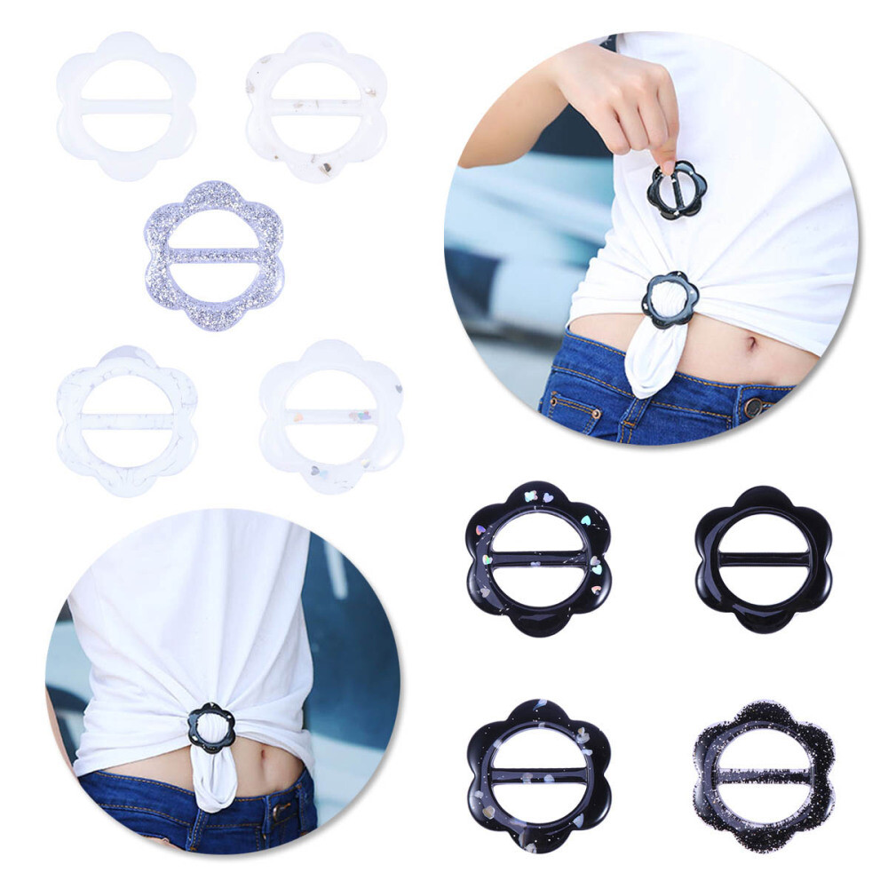 9 Pcs Scarf Clips Slides Neckerchief Holder Round Scarf Clip eBay