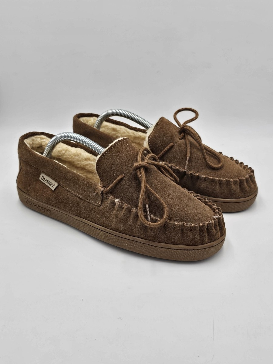 Suede Bearpaw Men's Slippers Sale Moc II Hickory Moccasin
