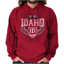 Idaho Traditional Tourist Travel Souvenir ID Adult Long Sleeve Hoodie Sweatshirt