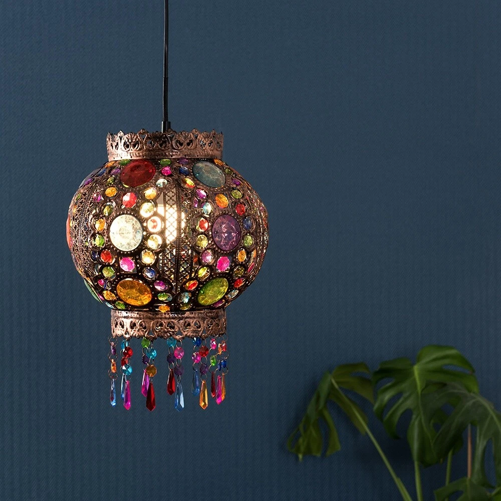 Gold moroccan on sale lamp shade