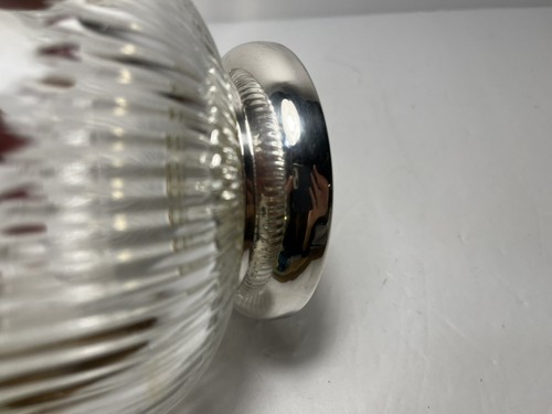 Landes Italia Cristal Plata Base Vidrio Patas Trifle Servir Bayas Postre Tazón - Imagen 8 de 8