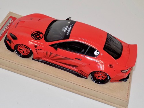1/18 AB modèles Maserati Granturismo Liberty marche rouge roue rouge base alcantara - Photo 7/8