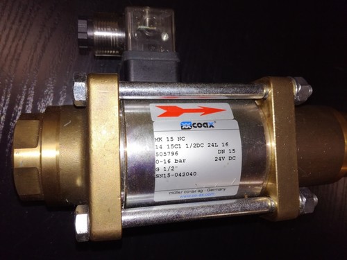Coax Kühlmittelventil Wegeventil MK15NC 0-16 bar G1/2 DC 24V 2/2 Wege Ventil nur - Picture 4 of 6