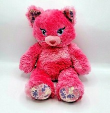 Build A Bear Kitty Cat Blushing Beauty Paint Splatter Pink 17" Sparkle