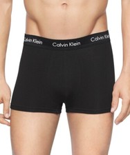 Calvin Klein Men's Modern Cotton Stretch 3 Pack Low Rise Trunks Grey Black White