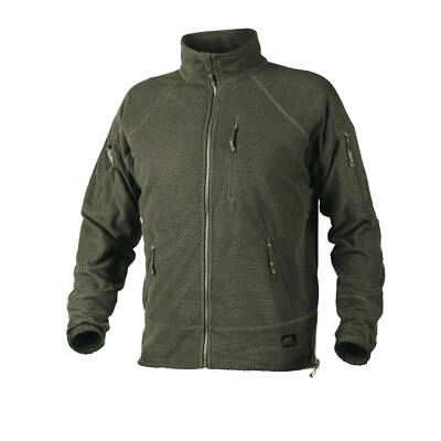 Helikon-Tex Alpha Grid Outdoor Lightweight Leisure Fleece Jacket Olive XL