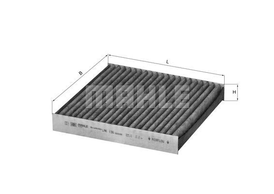 Knecht Mahle Innenraumfilter Pollenfilter Aktivkohlefilter Renault Lak 136-image