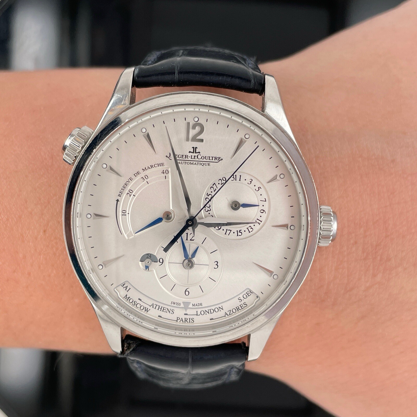 Jaeger-LeCoultre Master Control Geographic Automatic Men’s Watch $14600 Retail