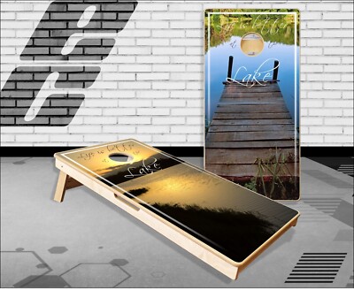 Life is Better At The Lake Cornhole Boards Bean Bag Toss Game