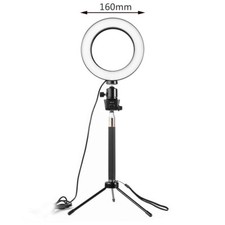 LED Camera Ring Light Dimmable Phone Photography Lamp With Tripod Selfie Stick