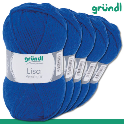 Gründl 5 x 50 g Lisa Premium uni Stricken Häkeln Polyacryl Garn Wolle 35 Farben - Bild 60 von 73