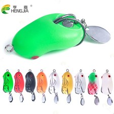 Egg Bait Lei Frog Lure Soft Sequins Double Hook Fishing Gear