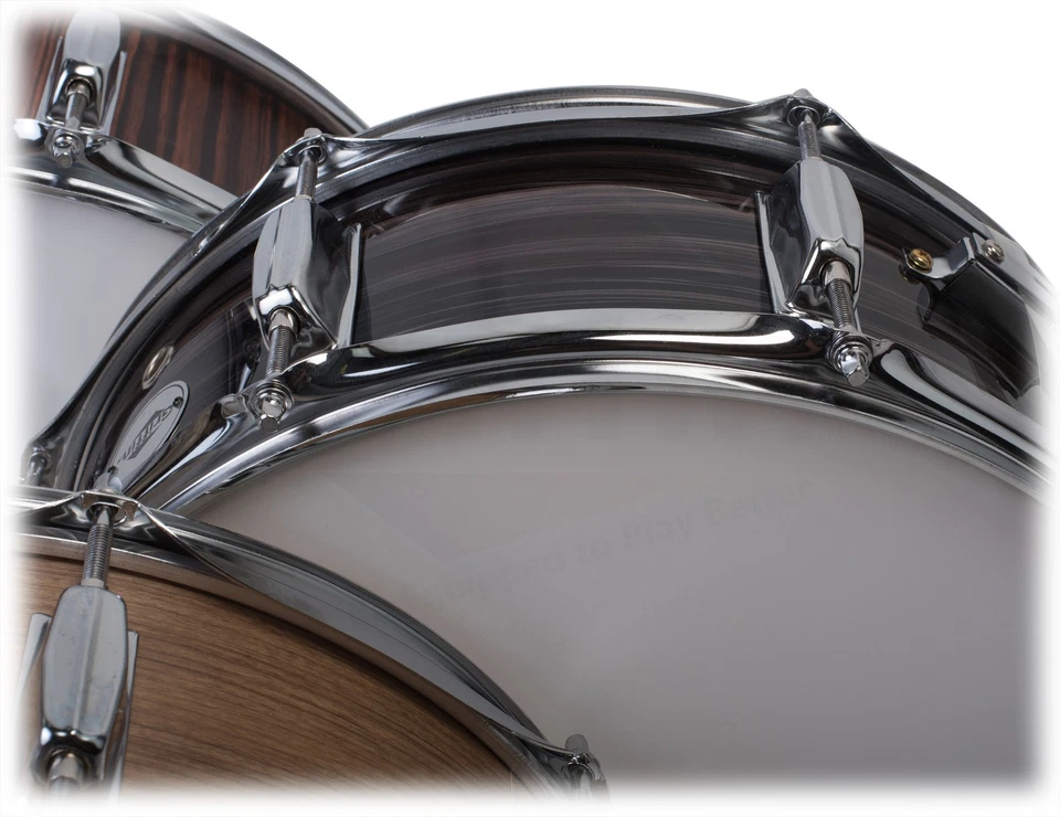 Wood Snare Drum with Stand GRIFFIN - Drumming Set Maple Sticks Practice Package - Image 4 of 4