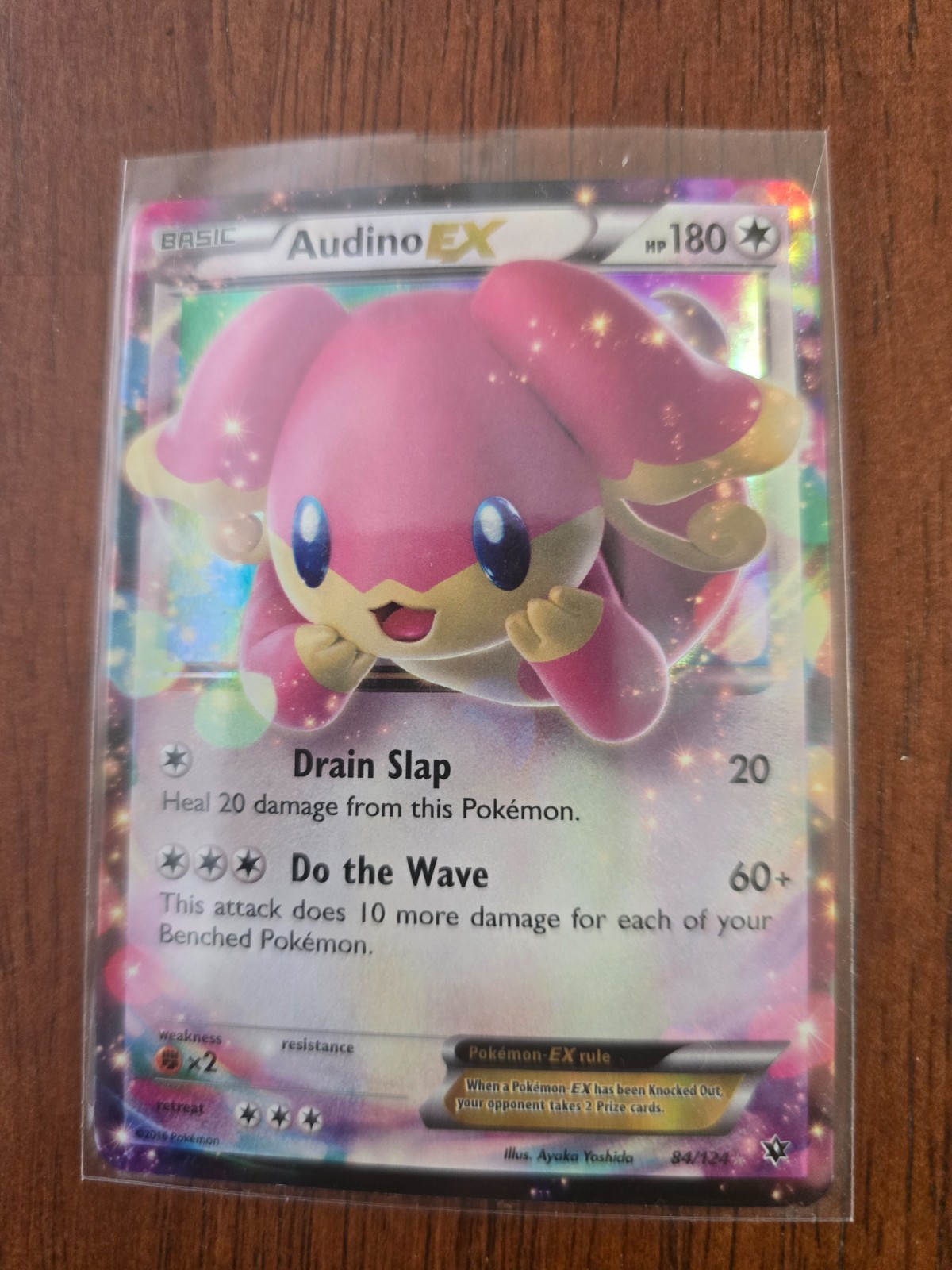 Audino EX 84/124 - Pokemon Fates Collide Card NM