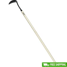 Japanese Weeder Tool Long Handle 42 Inch Stand Up Sickle Hoe Sharp Steel Blade