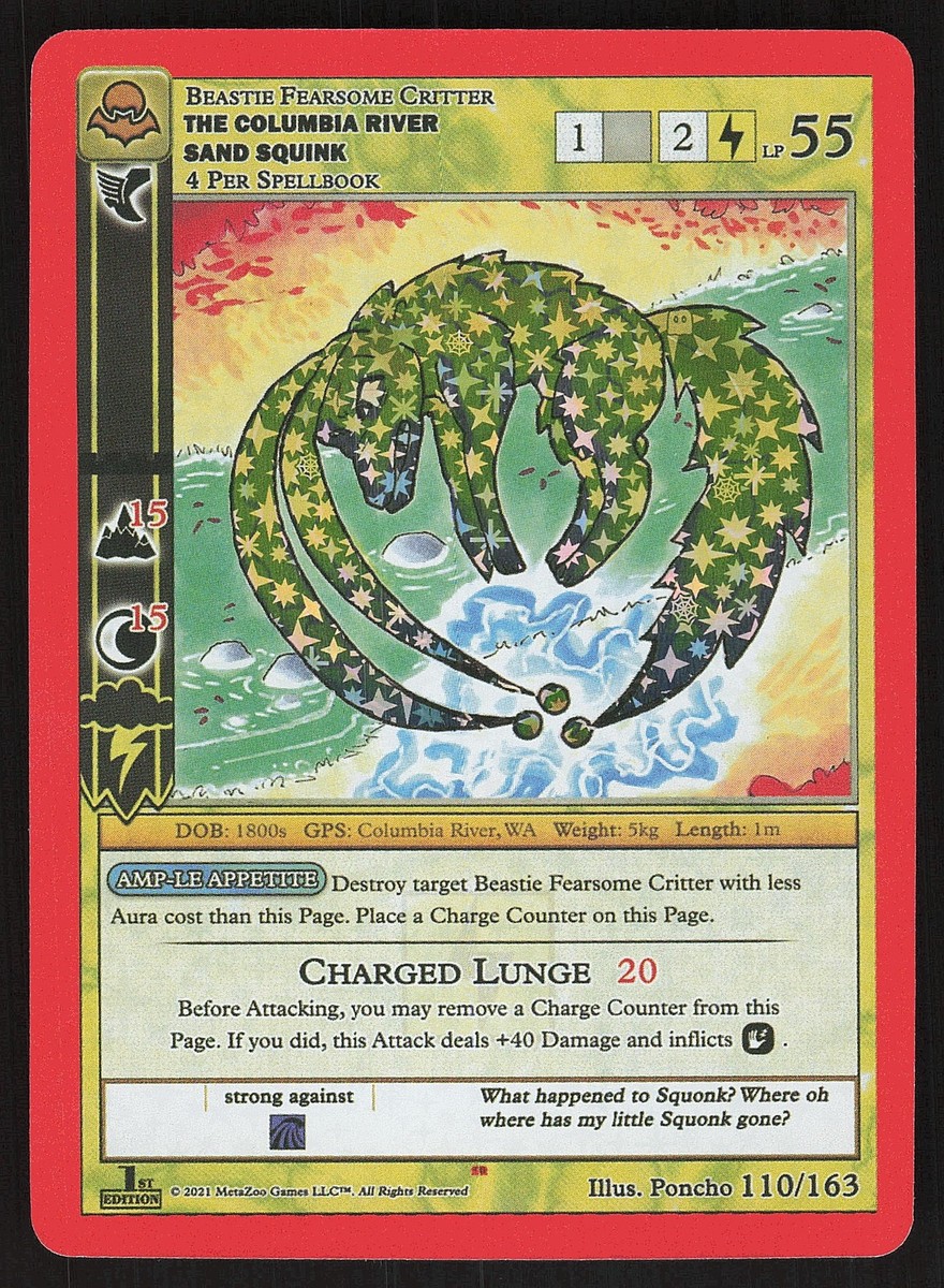 The Columbia RIver Sand Squink 110/163 Reverse Holo Metazoo