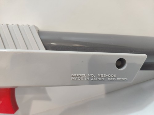 Nintendo Zapper Light Gun Controller Grey Gray OEM Official NES-005 Tested Works - Picture 2 of 8
