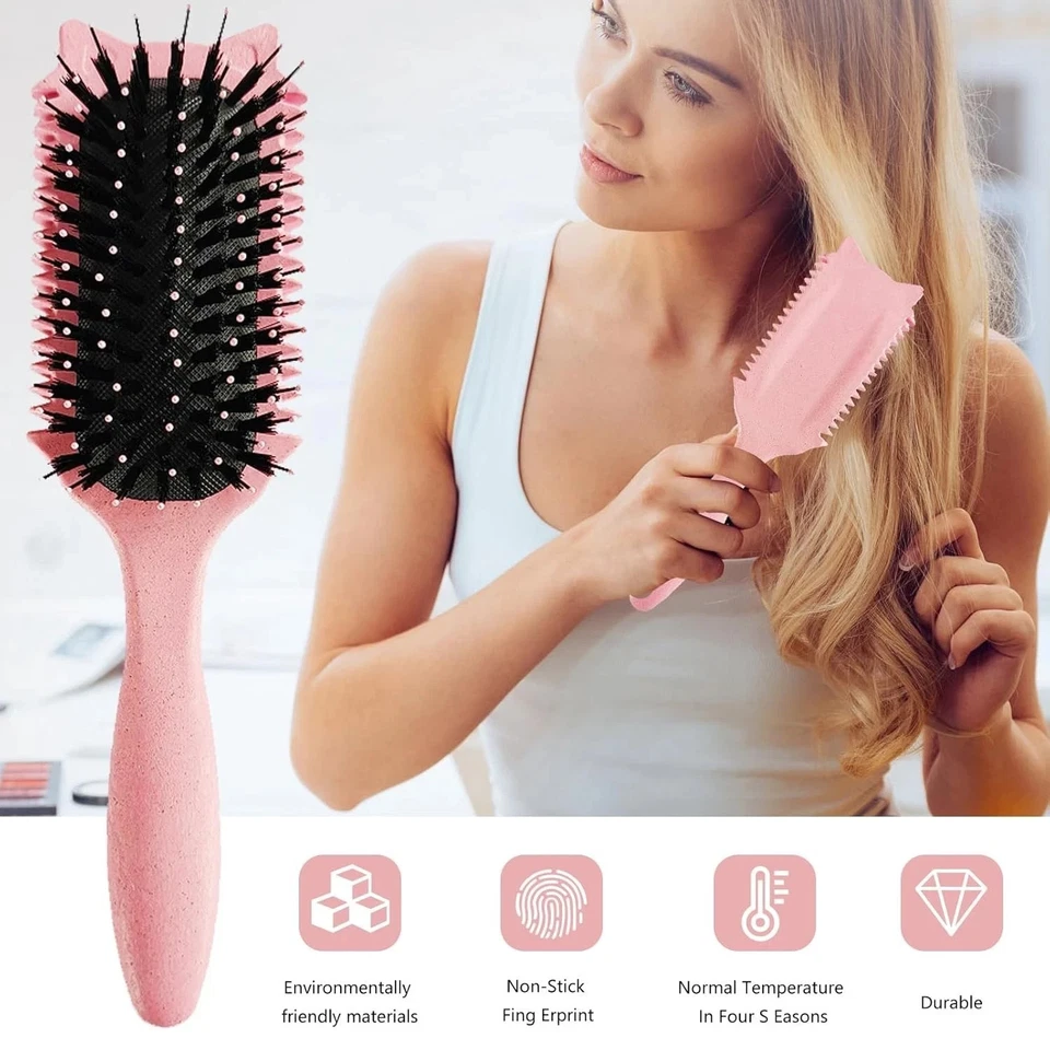 Cepillo de peinado Bounce Curl Define - Peine para prevenir el frizz con texto suave Foto 4 de 4