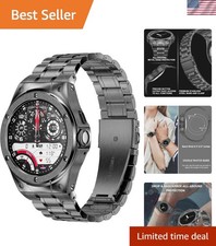 Shock-Proof Metal Case & Wristband for Google Pixel Watch 3 45mm - Stylish Grey