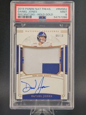Daniel Jones - 2019 National Treasures #RMS-DJ RPA Rookie /10 PSA 9 - POP 1