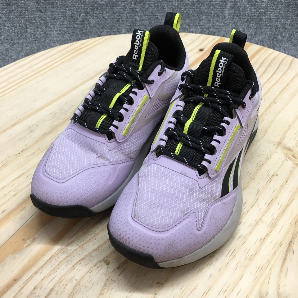 锐步鞋女式 6 Nanoflex Adventure 运动运动鞋 HR0417 紫色黑色 — 第 3/4 张图片