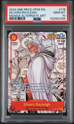 2024 ONE PIECE シルバーズ・レイリー #118 GEM MT 10 2024 ONE PIECE OP08-TWO LEGENDS MANGA ALTERNATE ART #118 SILVERS