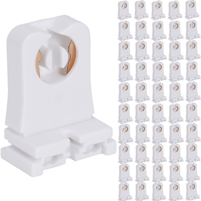Base de Lampara T8 de 50 Piezas para Reemplazo de Tubos LED y Fluorescente