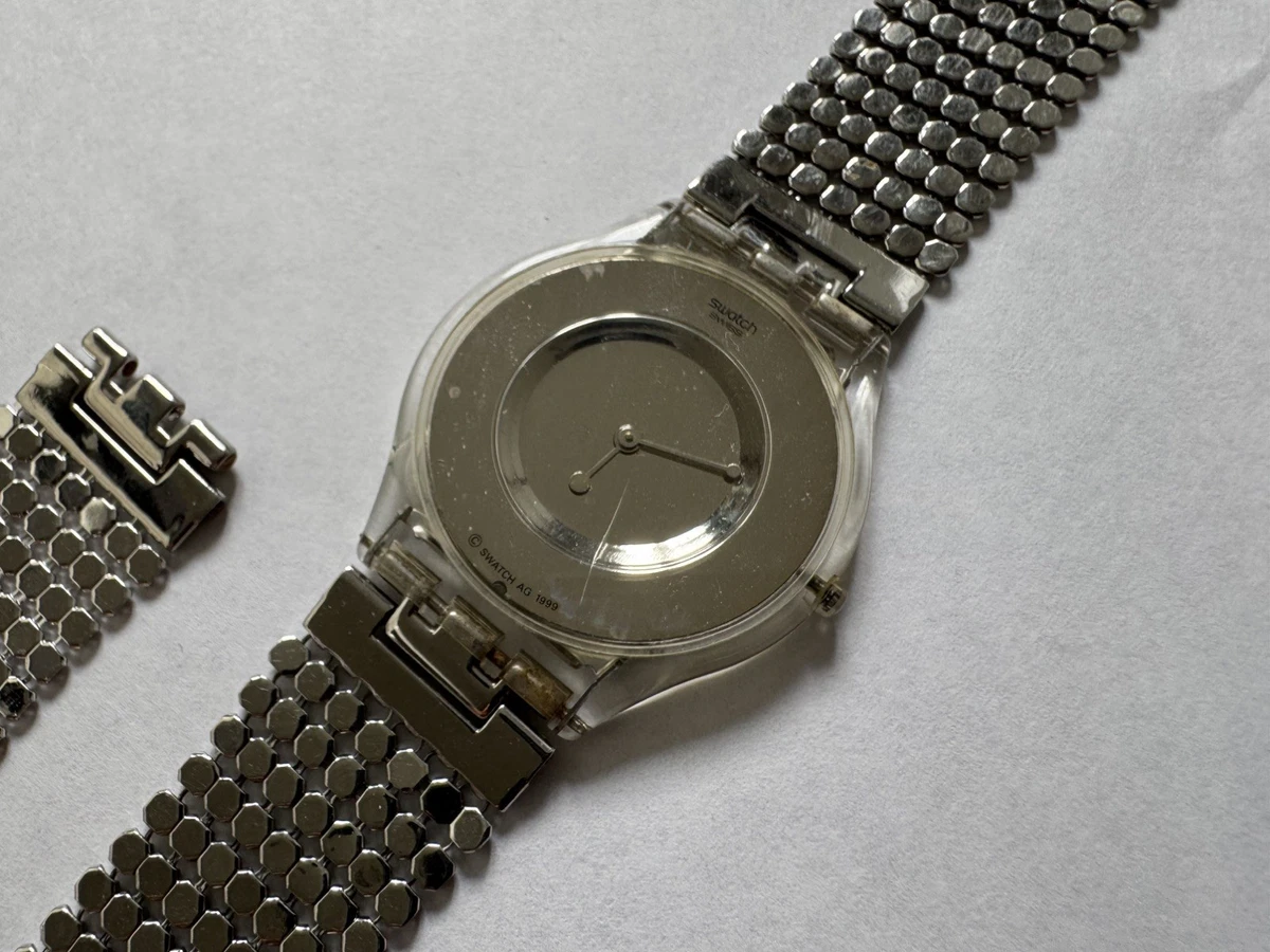 希少・未使用【Swatch Skin】ブレスレット腕時計　スターリングシルバー Swatch Skin Silver Case Wristwatches for sale | eBay
