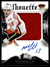 2013-14 Panini Crown Royale Silhouette Materials Signatures Mike Cammalleri