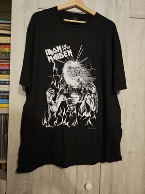 Iron Maiden - Eddie Blazing Fire Flames T-Shirt XXL Bandmerch Bandshirt Merch