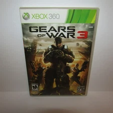 Gears of War 3 Microsoft Xbox 360 w/ Stickers Tested & Working in Clear DVD Case