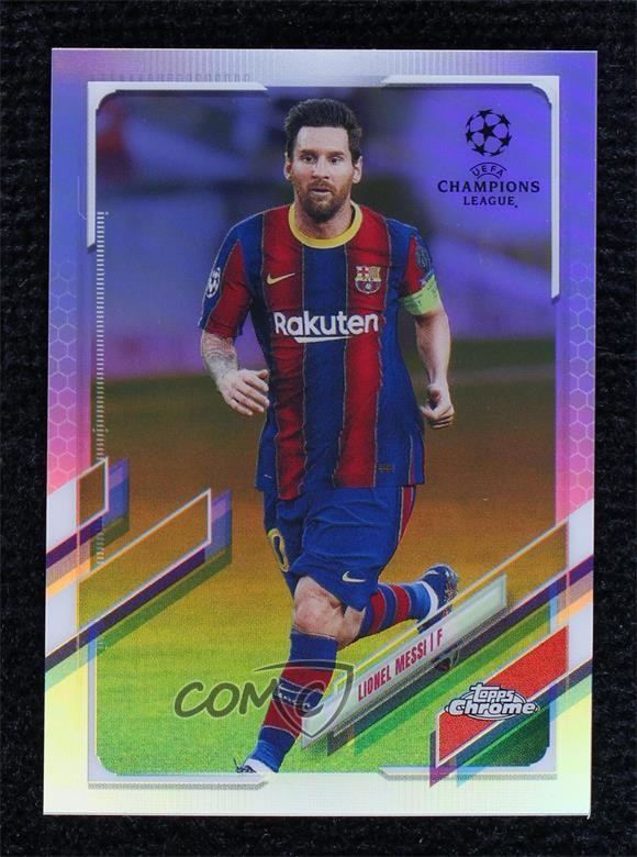 2020-21 Topps Chrome UCL Refractor Lionel Messi #1 0t9q