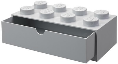 LEGO Schubladenbox DESK DRAWER 8 1 Schub grau