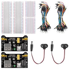 Breadboard Kit with Power Supply Module 2pcs 830 Point 2pcs 400 Point Solderless