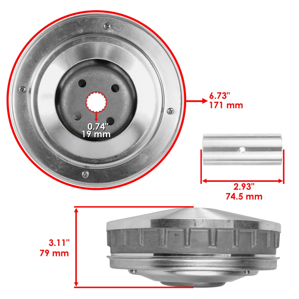 Polea fija deslizante primaria para Yamaha Kodiak 400 YFM400 Fa Fah 4X4 2X4 2000-06 Foto 2 de 4