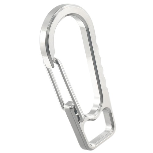 Reliable Titanium Keychain Carabiner for Attachment to Clothes and Belts - Picture 2 of 36