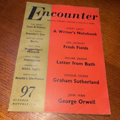 Encounter Literary Magazine 97 1961: George Orwell Albert Camus William Samsom