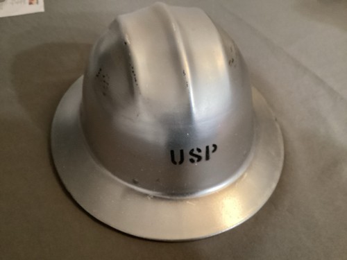 Vintage E.D. Bullard Hard Boiled Aluminum Hard Hat San Francisco Helmet USA USP