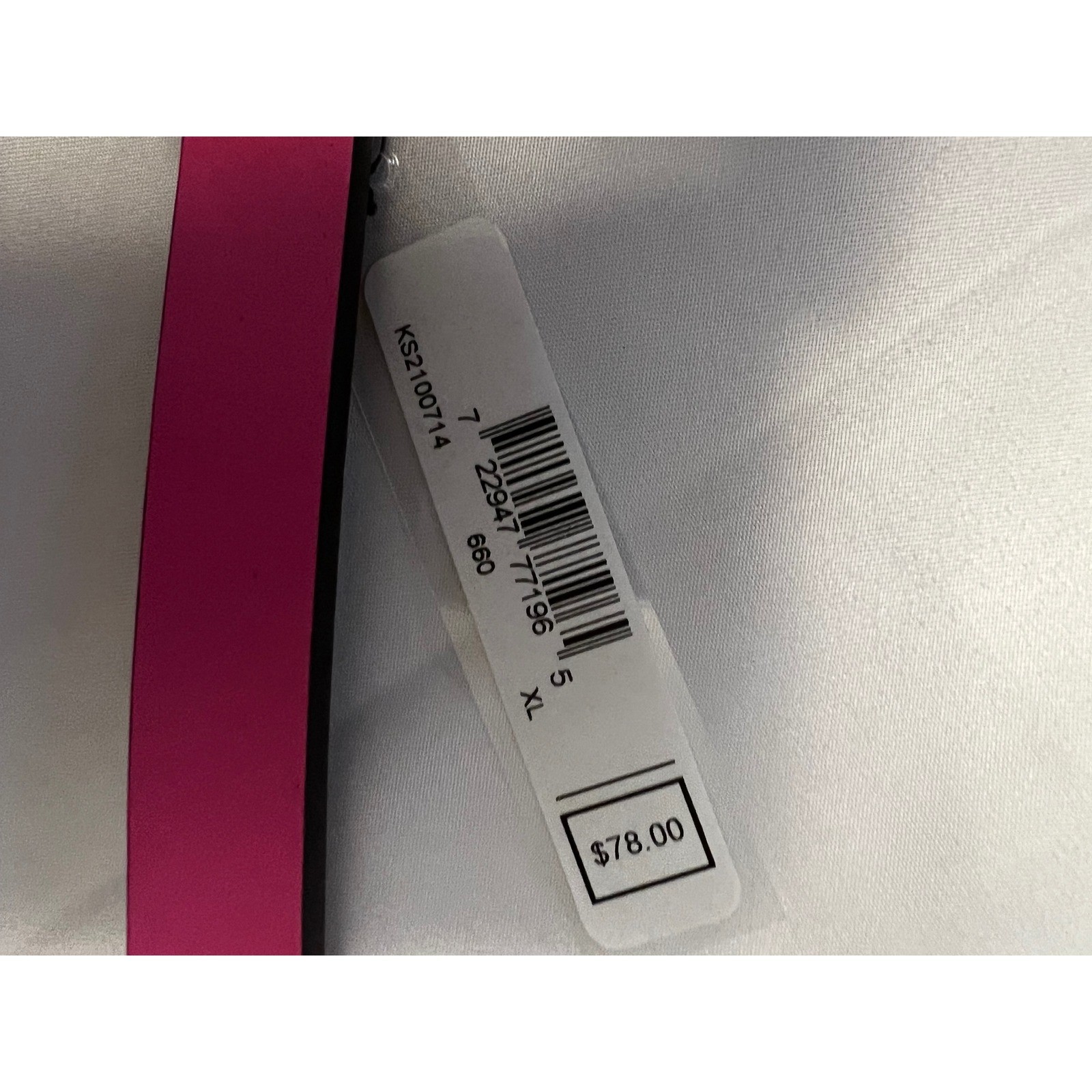 Kate Spade New York Carousel Pink Skinny Leather Belt Enamel Logo Plaque Buckle thumbnail 5