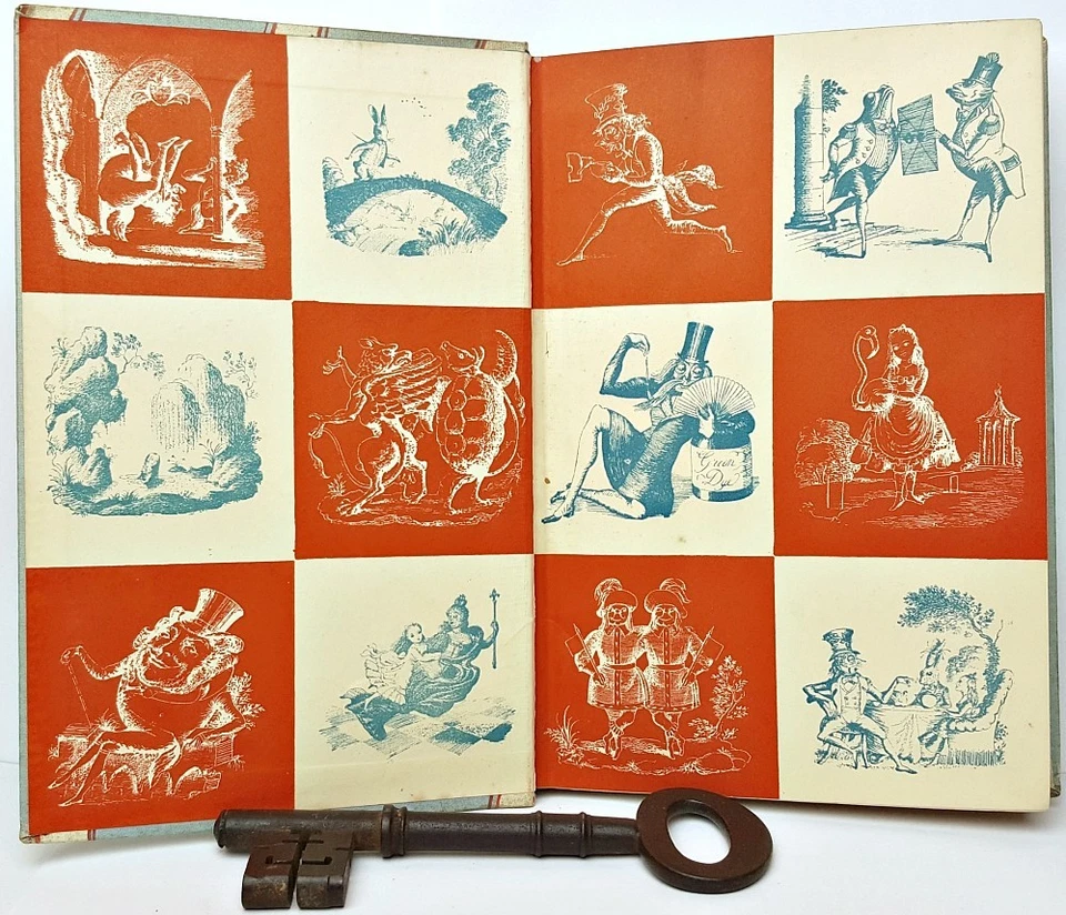 RARE First Edition ALICE IN WONDERLAND & Through the Looking Glass PHILIP GOUGH - Image 3 of 4