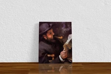 Pierre-Auguste Renoir "Claude Monet Reading" Canvas Print Wall Art Home Decor