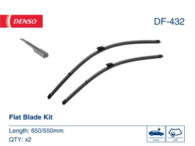 DENSO DF-432 Wiper Blade, Universal for Mercedes-Benz