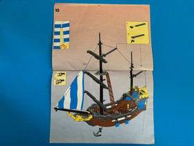 Lego Pirates 6274 Caribbean Clipper Instruction Manual Only Vintage