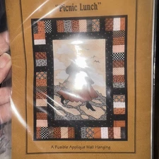NEW Jane Wilson Designs "Picnic Lunch"  Applique Wall Hanging Pattern   20x26 